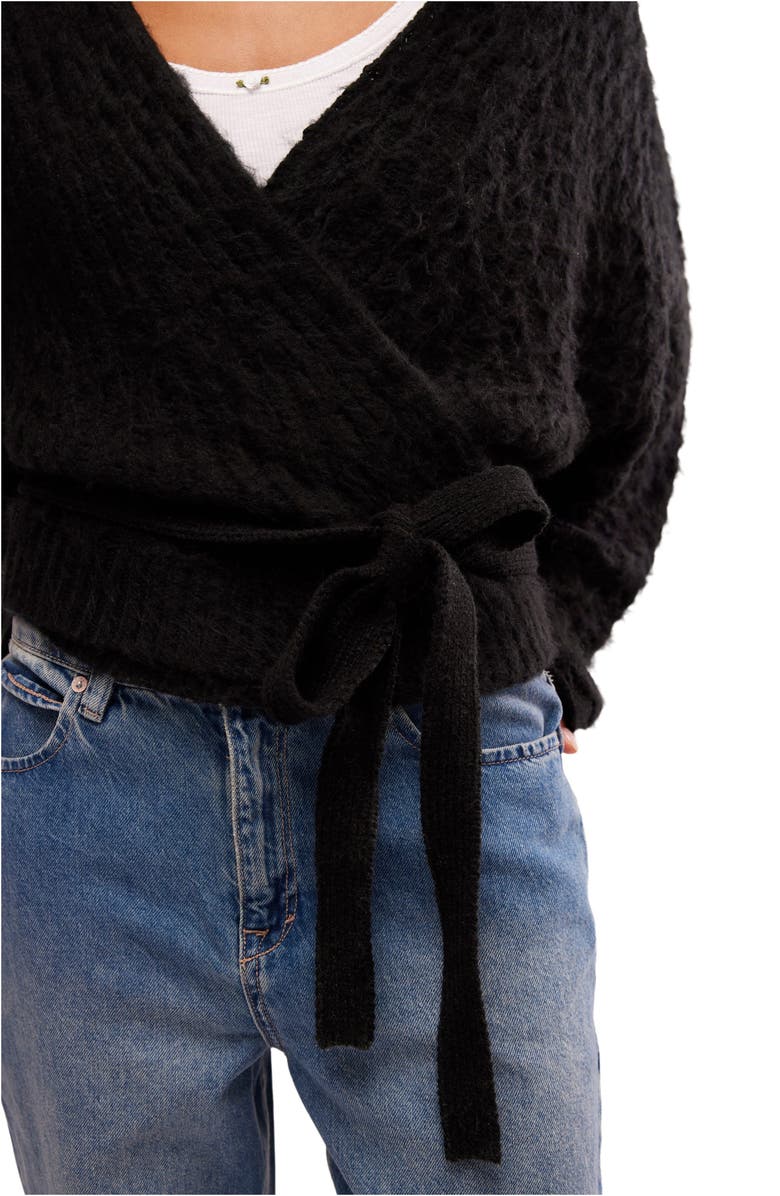 Free People Over You Wrap Cardigan, Alternate, color,