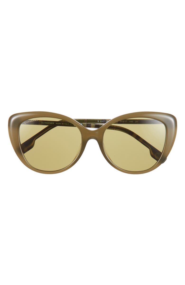 Burberry 54mm Cat Eye Sunglasses, Main, color, Green