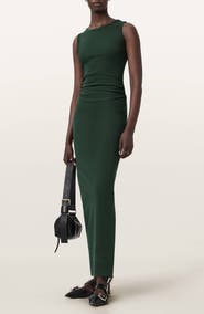 AllSaints Katarina Ruched Side Maxi Dress