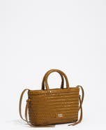 BIMBA Y LOLA Small Plaited Leather Crossbody Bag