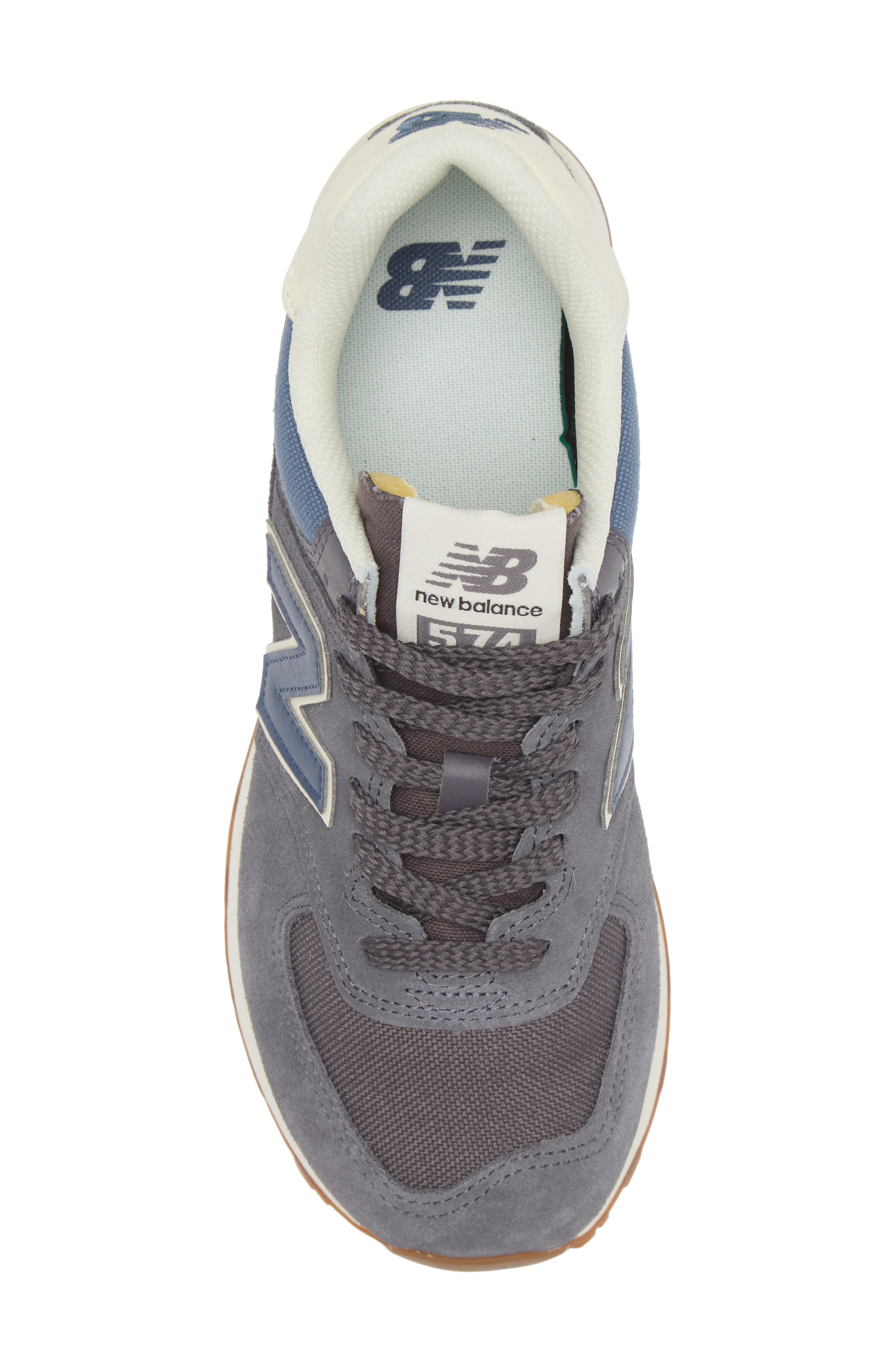 New Balance 574 Sneaker, Alternate, color, Magnet/ Vintage Indigo
