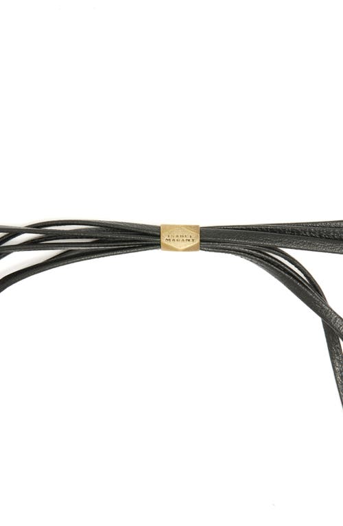 Isabel Marant Large Beaded Choker Necklace In Henna/light Brass Hels
