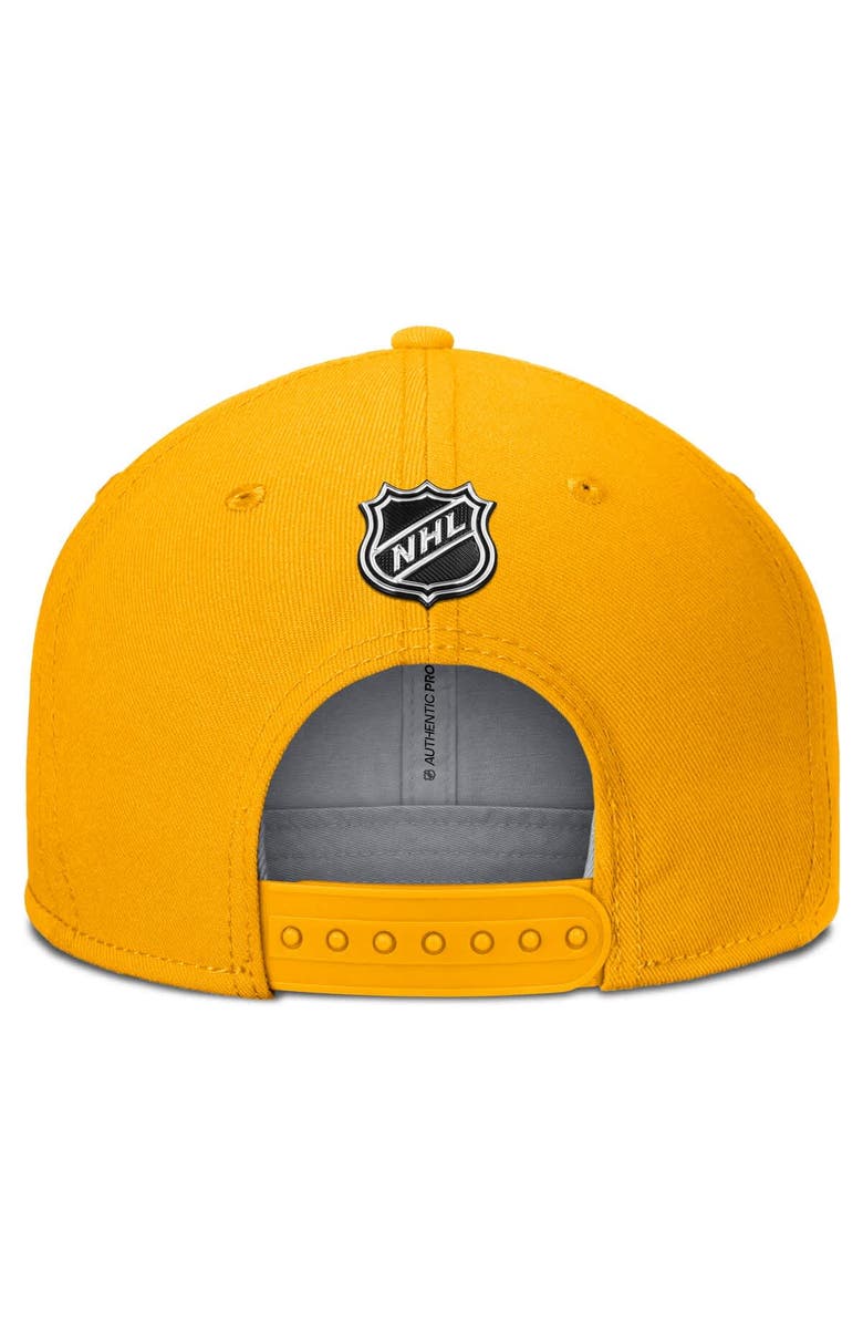 FANATICS Men's Fanatics Gold Boston Bruins Authentic Pro Team Rink Snapback Hat, Alternate, color, Gold