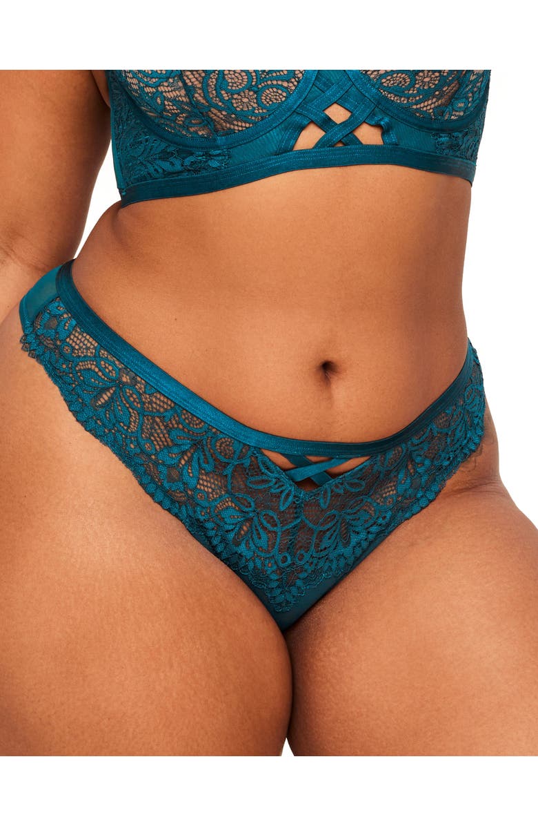 Adore Me Diara Thong Panties, Main, color, Dark Blue