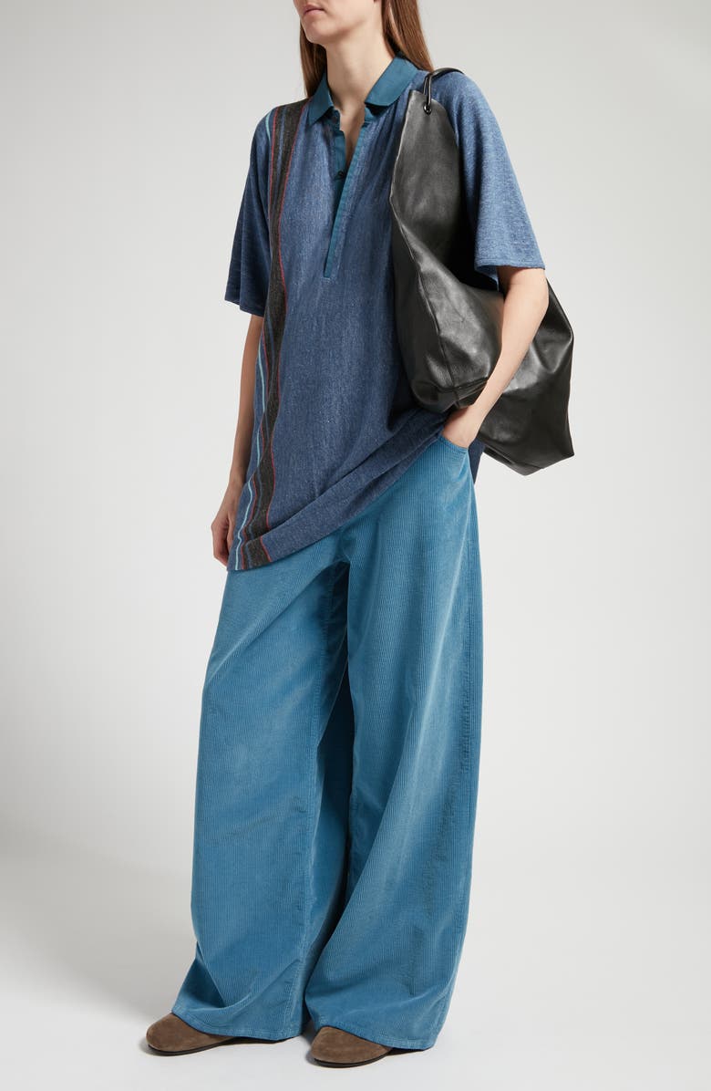 The Row Chan Wide Leg Cotton Corduroy Pants, Alternate, color, 