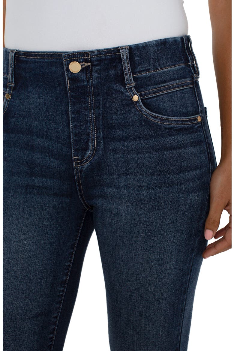 Gia Glider Pull-On Crop Flare Jeans, Alternate, color, EDGEHILL