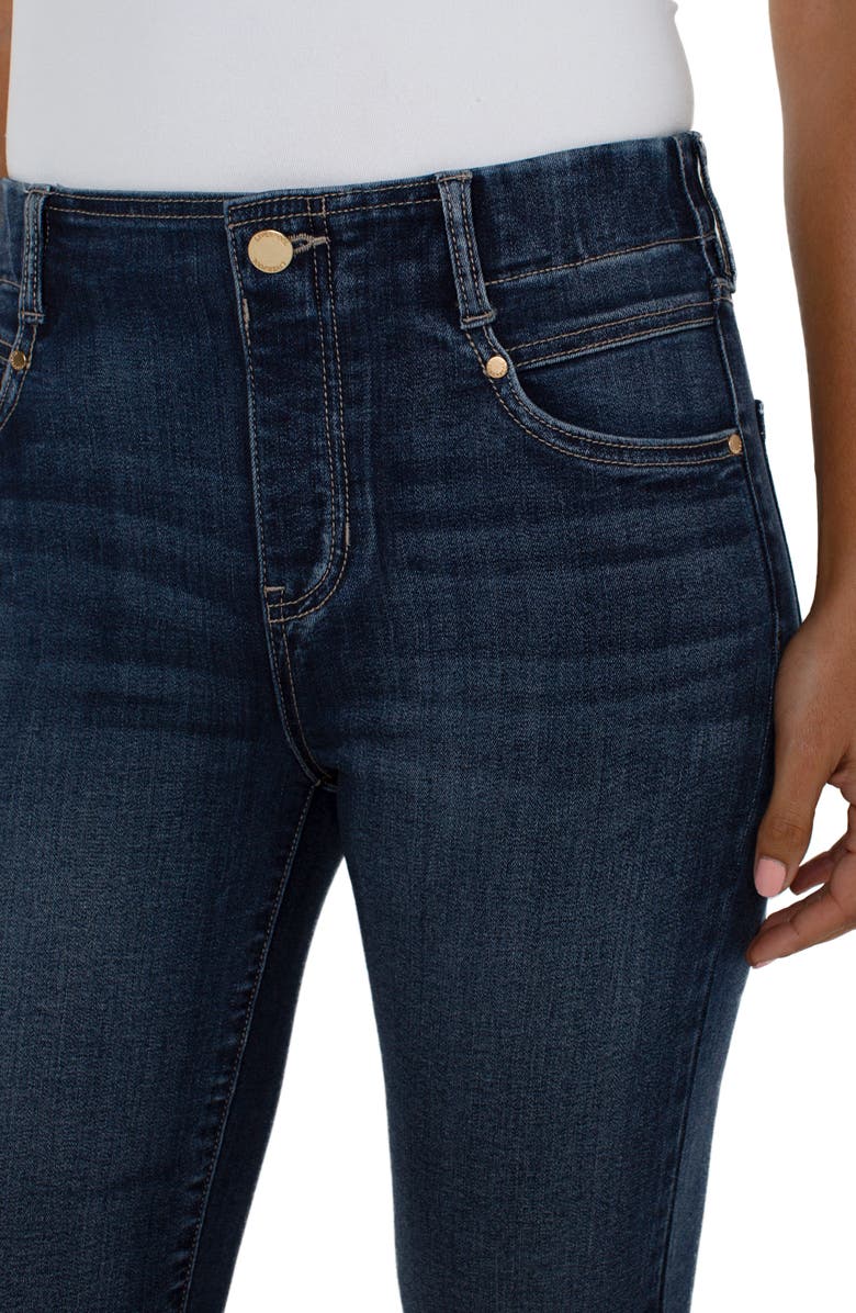 Liverpool Los Angeles Gia Glider Pull-On Crop Flare Jeans, Alternate, color, 