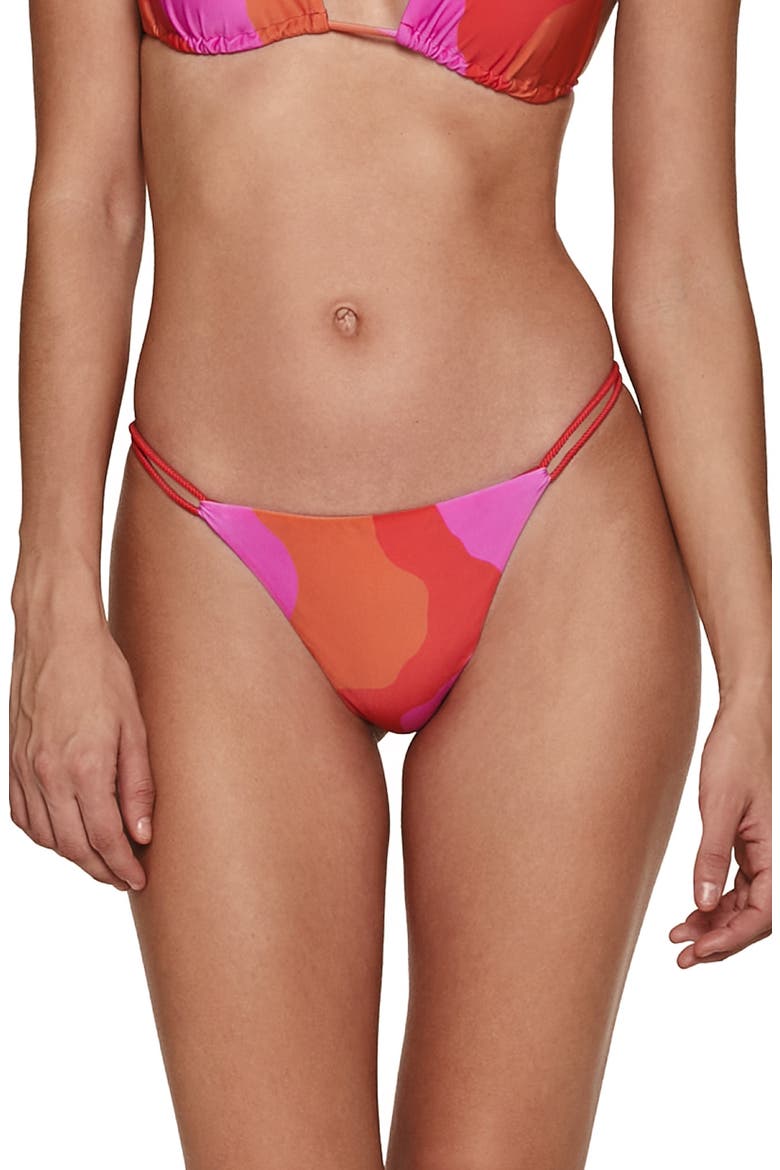 ViX Swimwear Artsy String Cheeky Bikini Bottoms, Main, color, MULTI