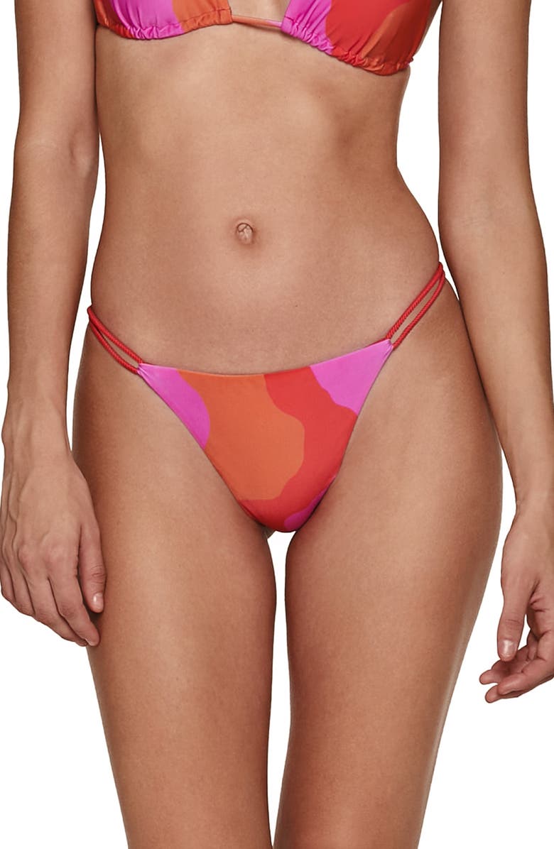 ViX Paula Hermanny ViX Swimwear Artsy String Cheeky Bikini Bottoms, Main, color, 