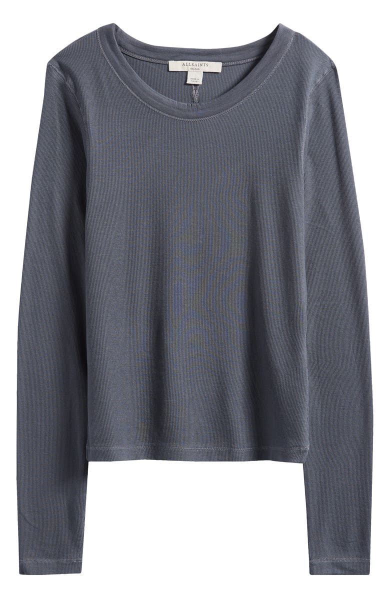 AllSaints Rina Long Sleeve T-Shirt, Alternate, color, Hazed Grey