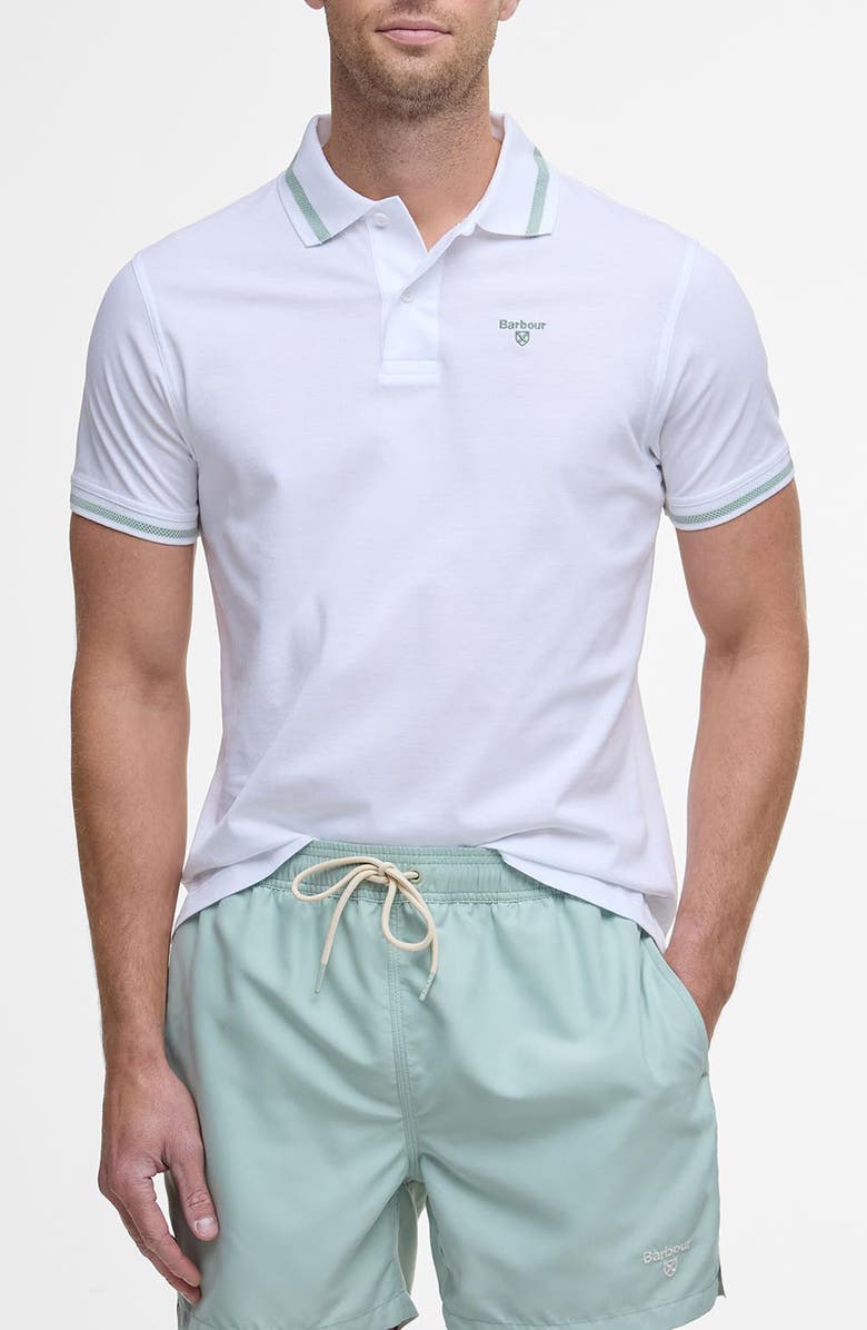 Barbour Ferrybridge Lightweight Polo, Main, color, White