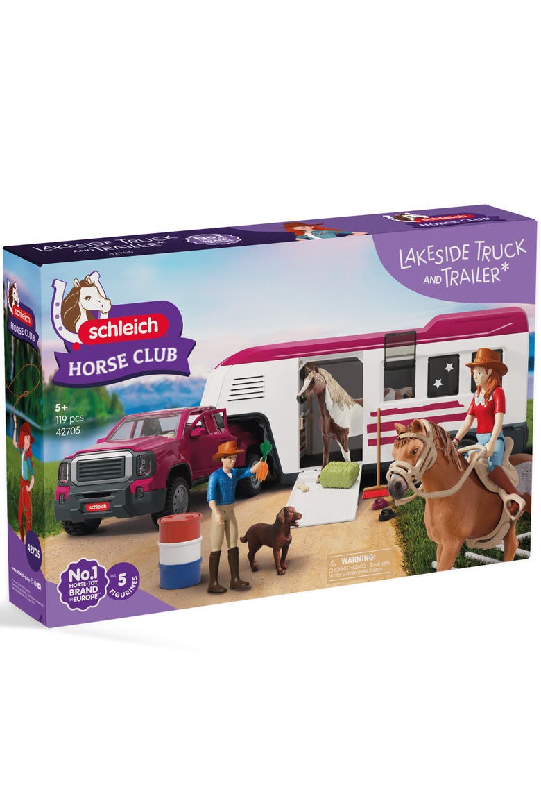 Horse Club Lakeside Truck & Trailer, 119 Piece Adventure Playset, Kids 5+, Main, color, Multicolored