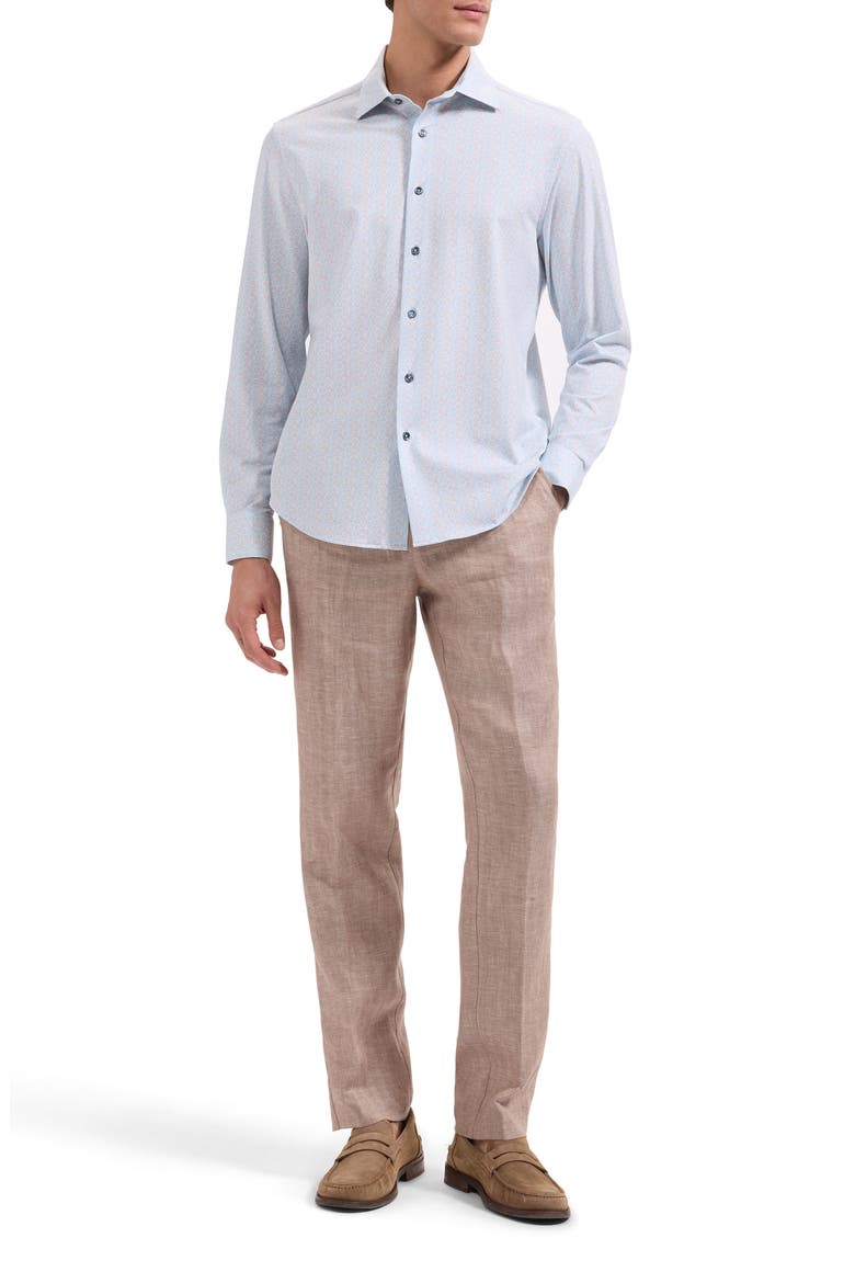 James OoohCotton® Button-Up Shirt, Alternate, color, ICE