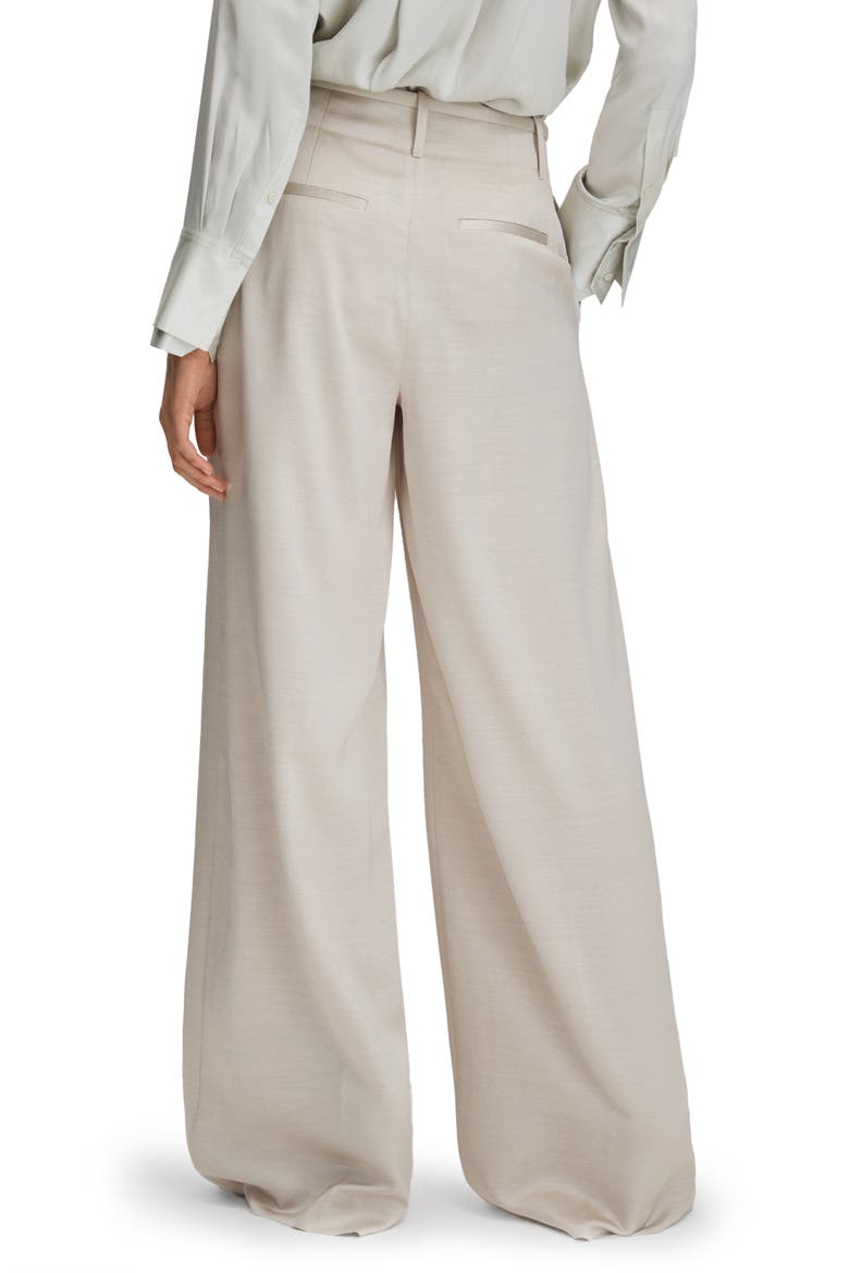 Isla High Waist Wide Leg Pants, Alternate, color, CHAMPAGNE