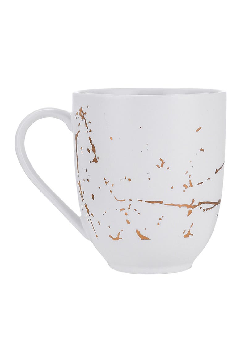 Zora Porcelain 4-Piece Mug Set, Main, color, White