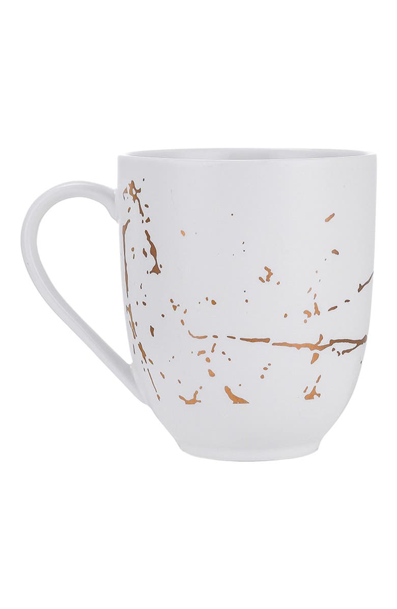 Stone Lain Zora Porcelain 4-Piece Mug Set, Main, color, White