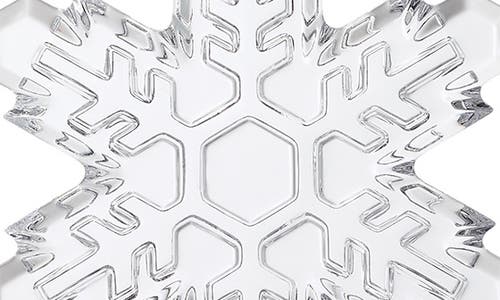 Waterford Marquis Snowflake Crystal Ornament In Transparent