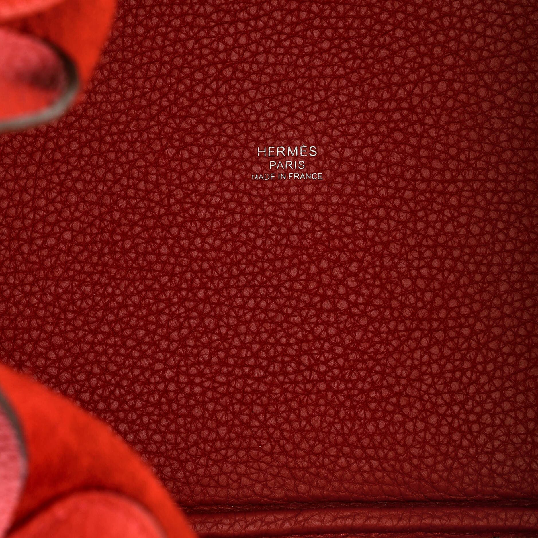 Pre-Owned Hermes Picotin Lock Bag Clemence MM, Alternate, color, Rouge Casaque