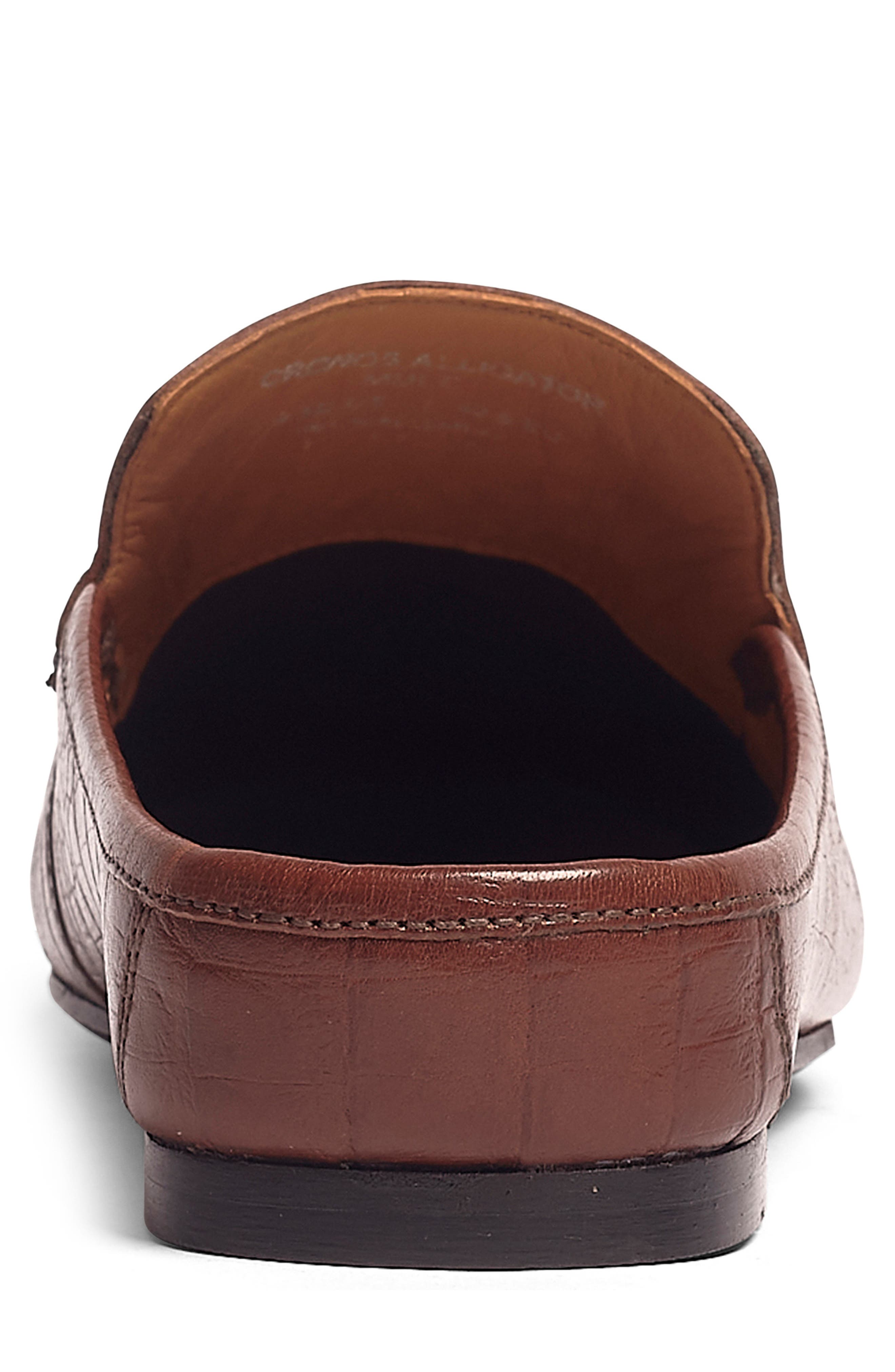 CARLOS SANTANA Cronos Alli Croc Embossed Mule, Alternate, color, Brown