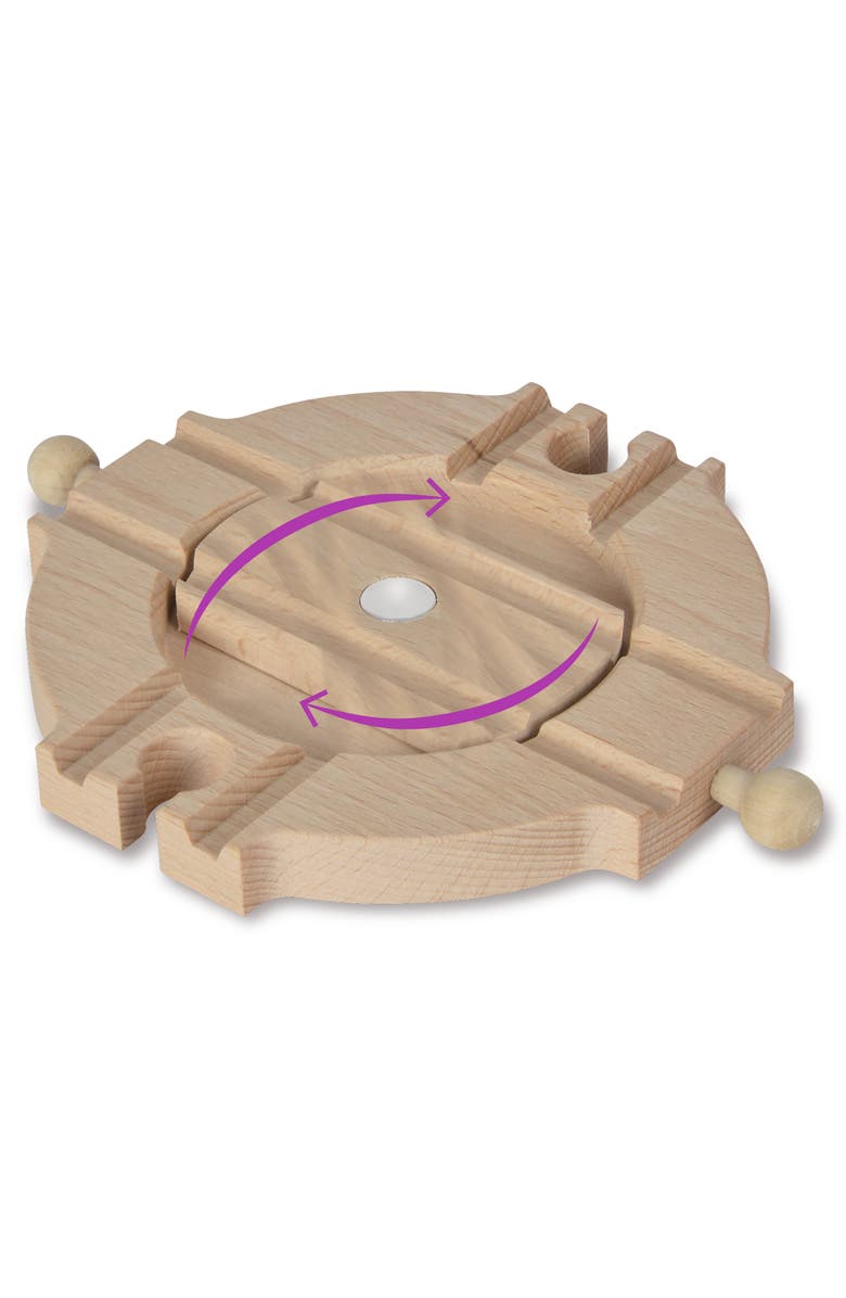 Simba Toys Eichhorn Train Wooden Turn Table, Alternate, color, Multicolored