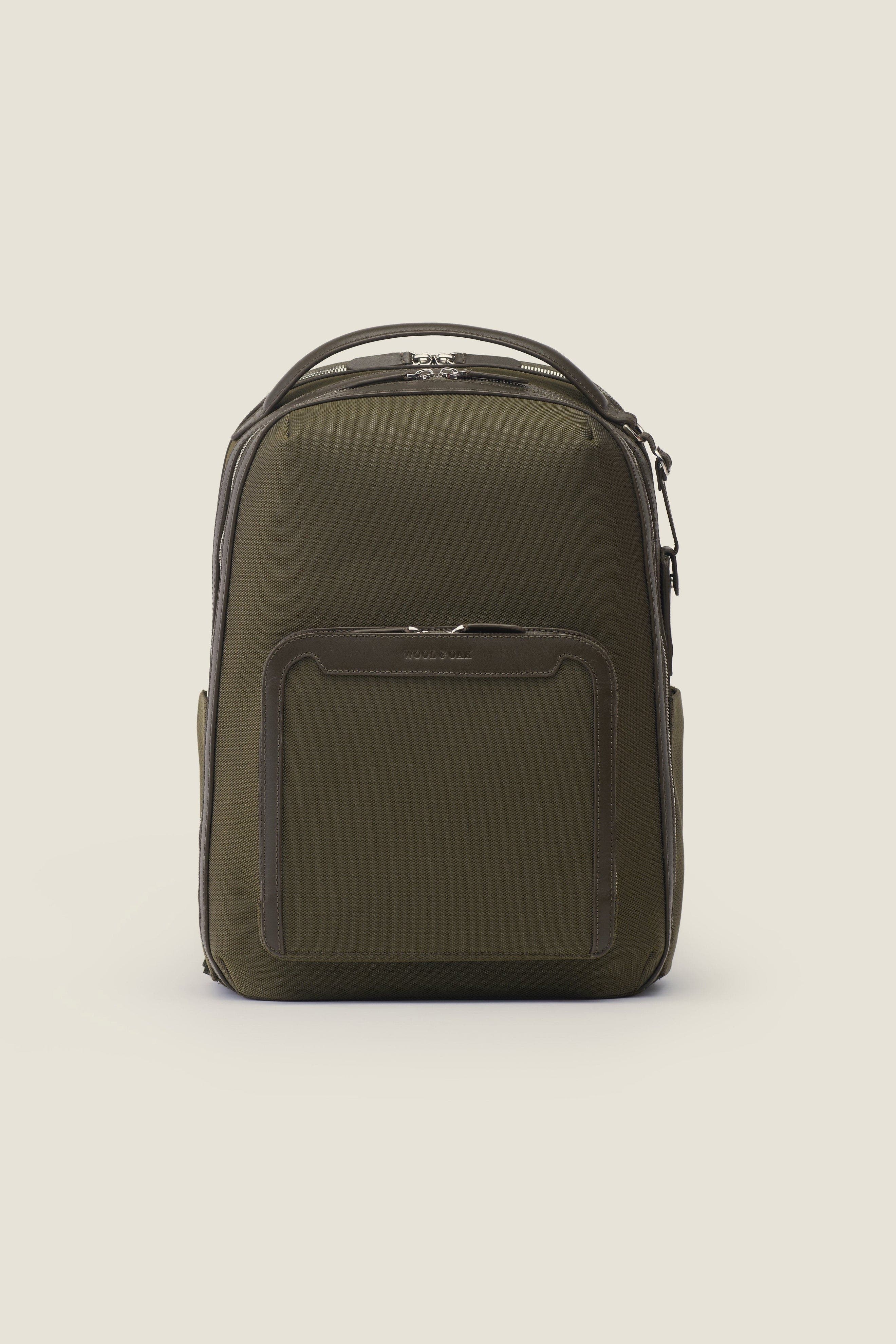Pilot Organized Expandable Nylon Travel Backpack, Alternate, color, Olive Nylon