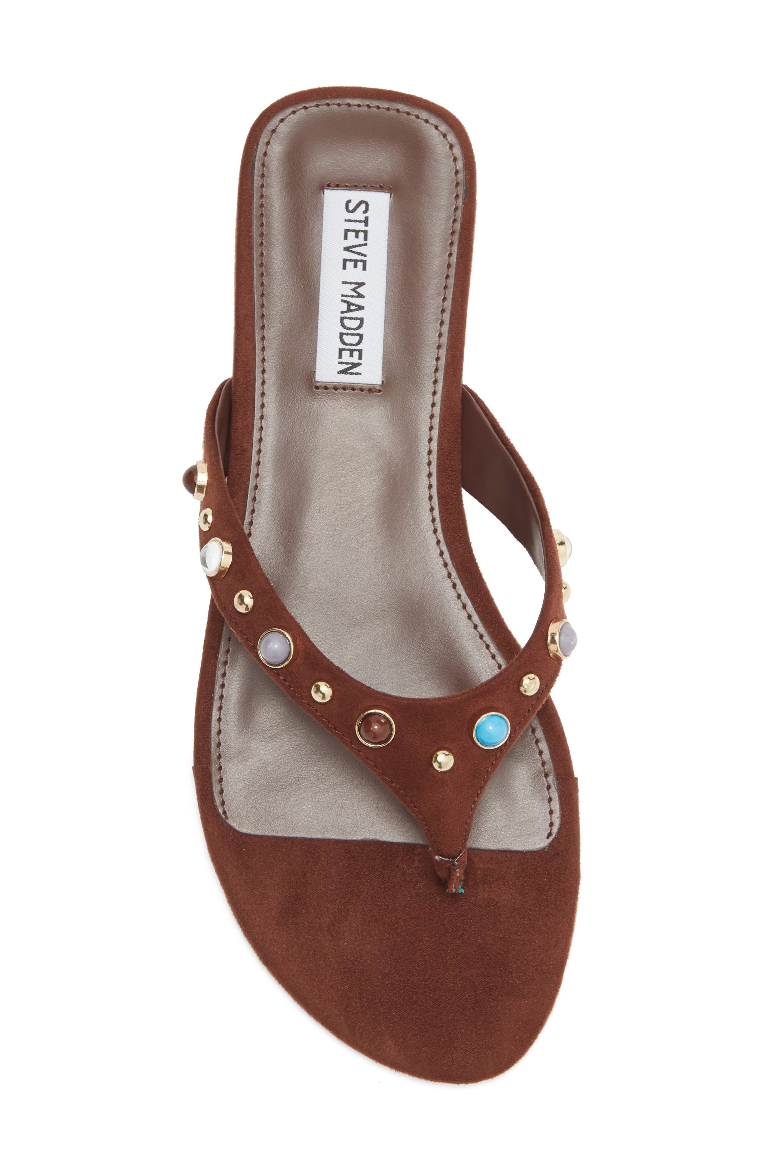 Daizy Flip Flop, Alternate, color, MILK CHOCOLATE