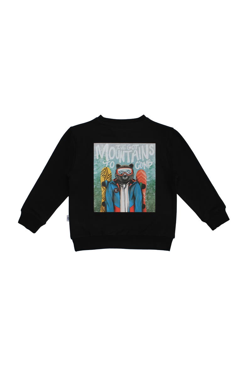 Mountains To Climb Pullover Sweatshirt, Main, color, Black
