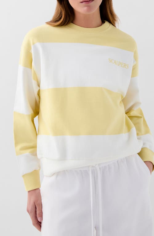 Scalpers Stripes Sweater In Yellow