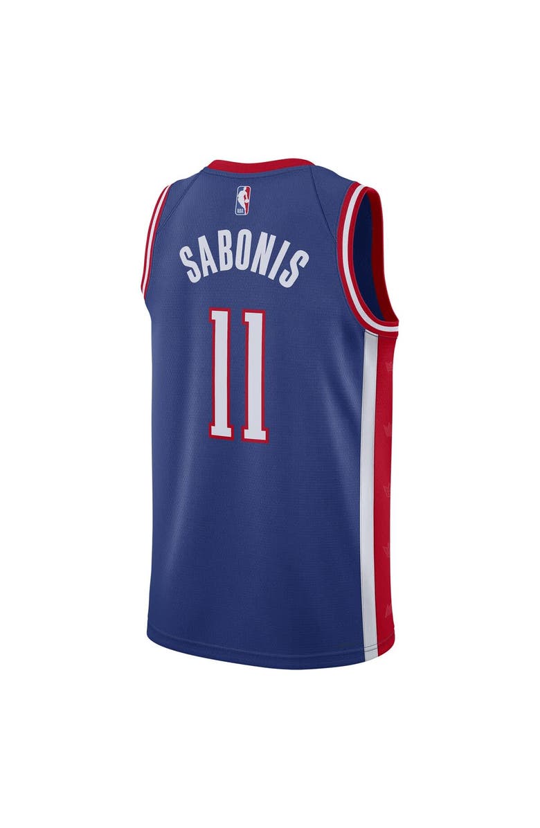 Nike Unisex Nike Domantas Sabonis Blue Sacramento Kings 2024/25 Swingman Player Jersey - City Edition, Alternate, color, 