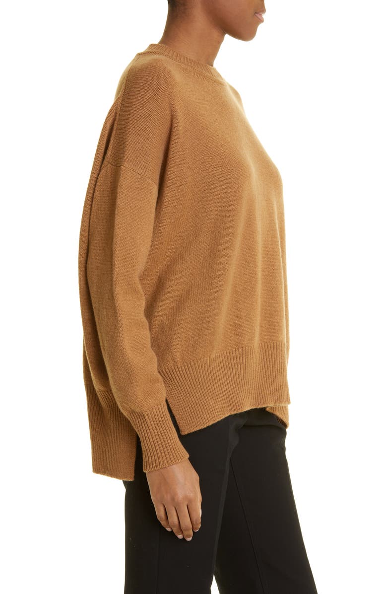 Jil Sander Slouchy Crewneck Cashmere Sweater, Alternate, color,