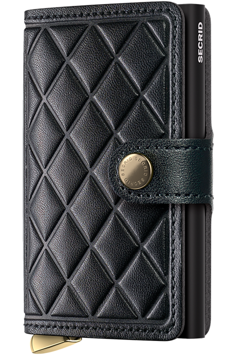 Secrid Premium Miniwallet Emboss Diamond, Main, color, Black