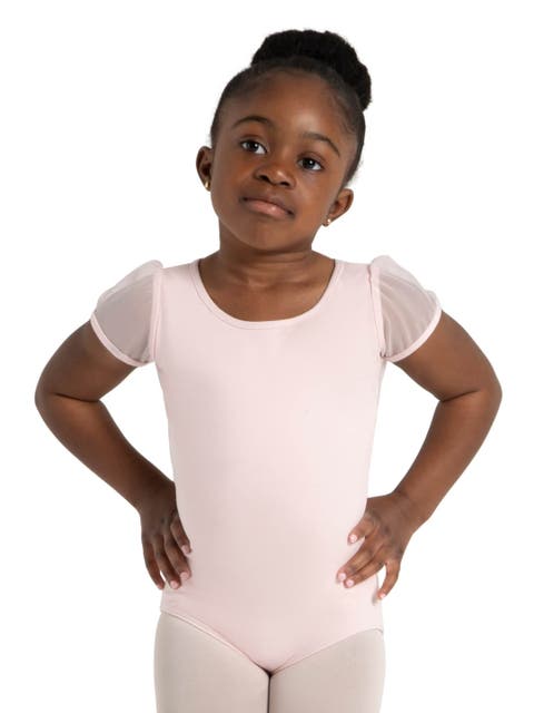 Puff Sleeve Keyhole Back Leotard