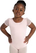CAPEZIO Puff Sleeve Keyhole Back Leotard