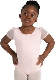 CAPEZIO Puff Sleeve Keyhole Back Leotard