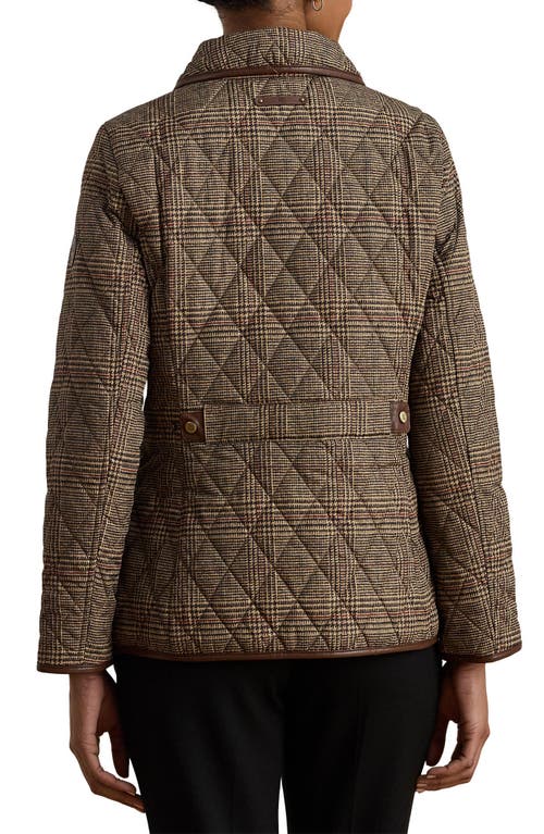 Ralph Lauren Lauren Quilted Jacket In Brown