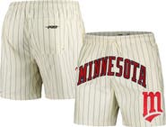 PRO STANDARD Men's Pro Standard Cream Minnesota Twins Pinstripe Retro Classic Woven Shorts