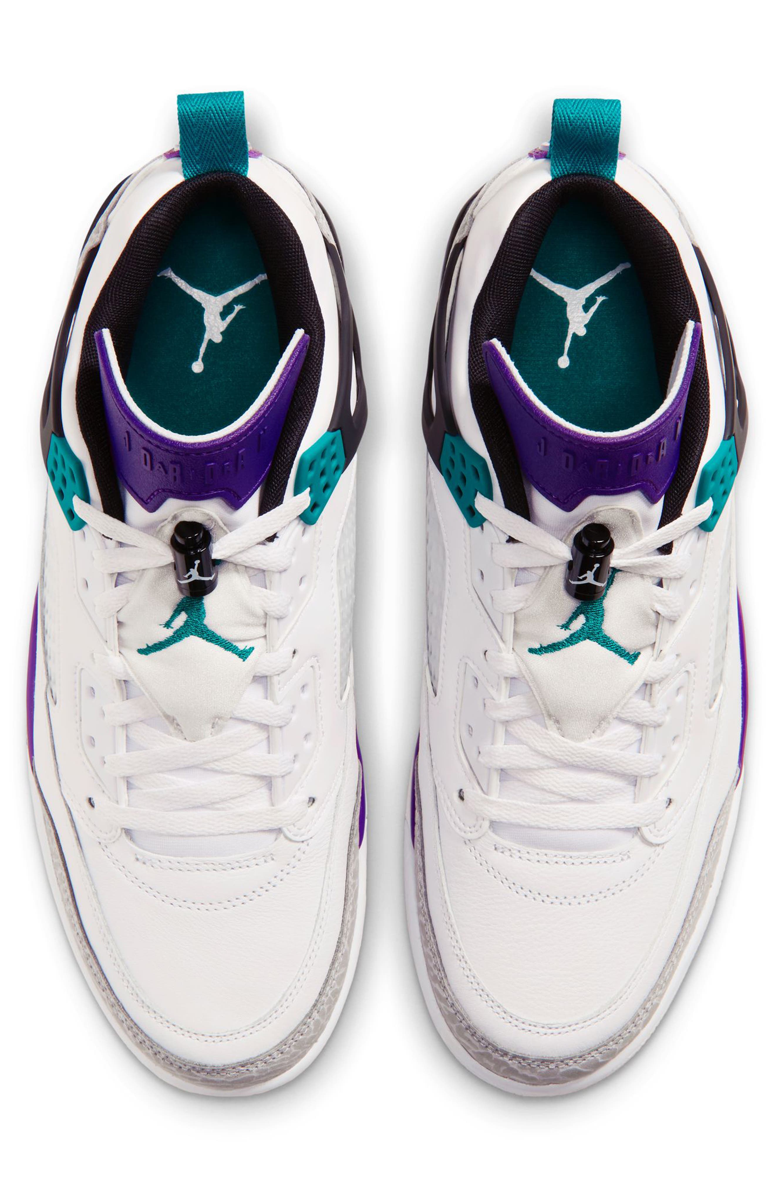 Spizike Low Sneaker, Alternate, color, WHITE/ COURT PURPLE/ RIO TEAL
