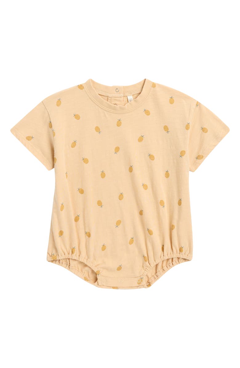 Rylee + Cru Kids' Pineapple Print Bubble Romper, Main, color,