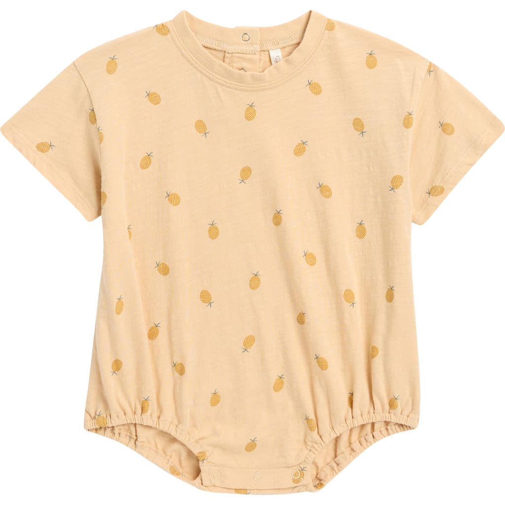 RYLEE + CRU RYLEE + CRU KIDS' PINEAPPLE PRINT BUBBLE ROMPER