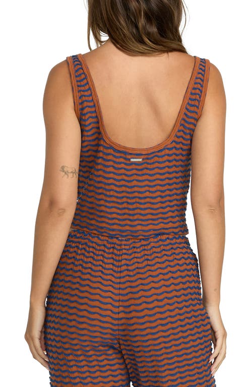 Shop Billabong Hot Tides Tie Front Cotton Blend Tank Top