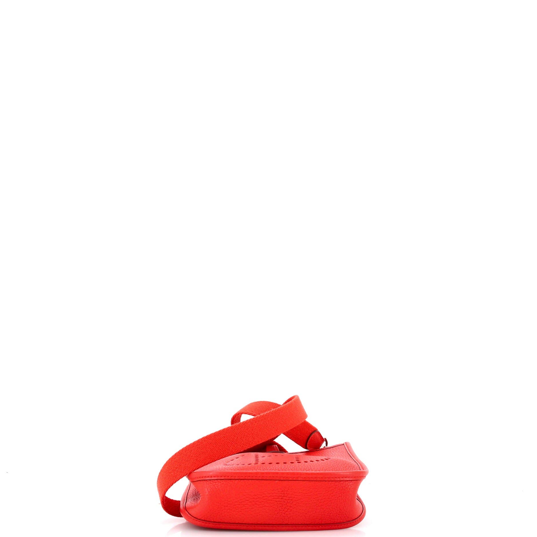 Pre-Owned Hermes Evelyne Bag Gen III Clemence TPM, Alternate, color, Rouge Tomate