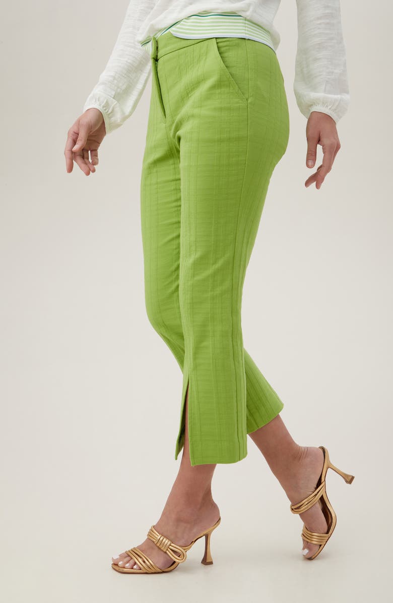 Trina Turk North Beach Ankle Drop Pants, Alternate, color, Matcha