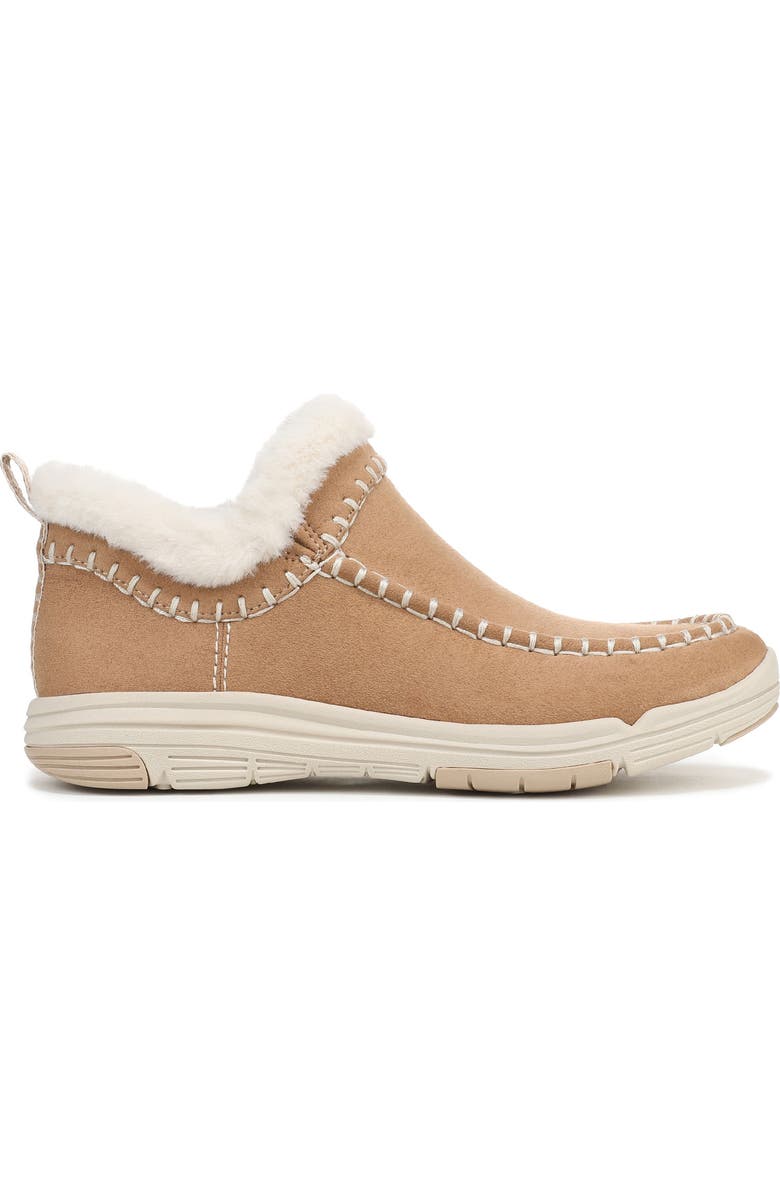 Rykä Arrow Faux Fur Trim Slip-On Bootie, Alternate, color, Honey Brown