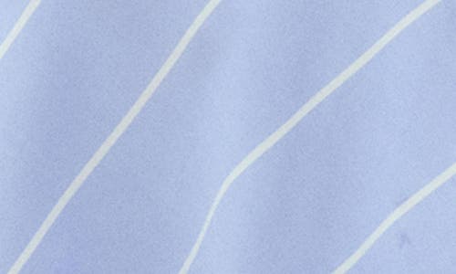 Mango Asymmetric Stripe A-line Dress In Blue