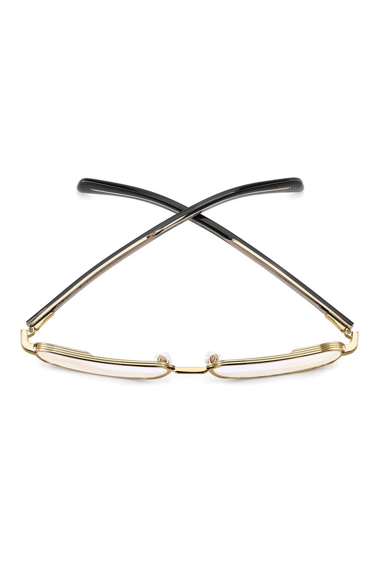 57mm Rectangular Optical Glasses, Alternate, color, GOLD BLACK