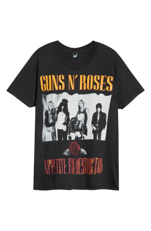 Guns N' Roses Graphic T-Shirt '88 Cotton Graphic T-Shirt
