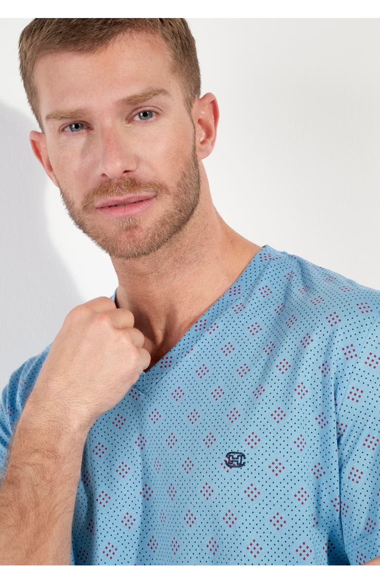 HOM Walter Short Pajama Set, Alternate, color, Blue Print