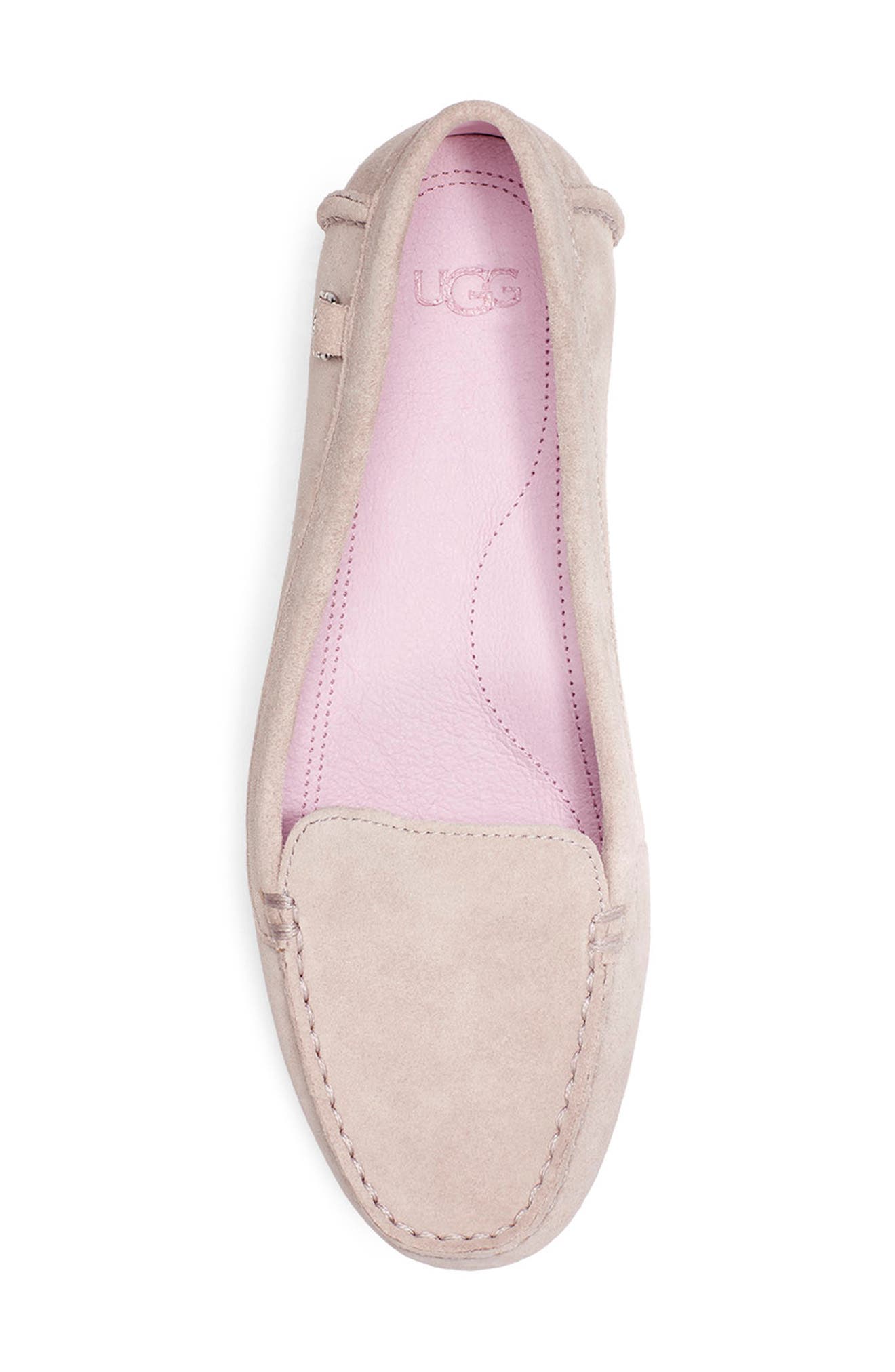 Flores Driving Loafer, Alternate, color, FEATHER