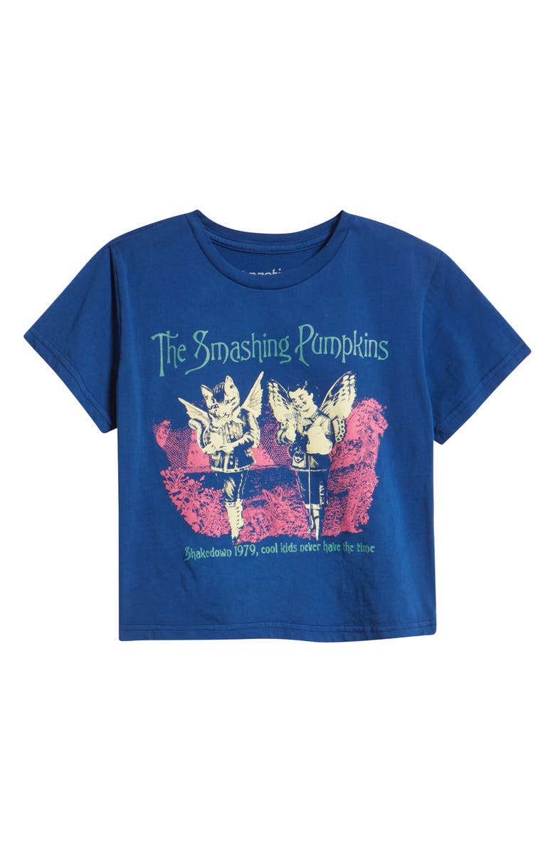 Merch Traffic Smashing Pumpkins Graphic Baby Tee, Alternate, color, Navy