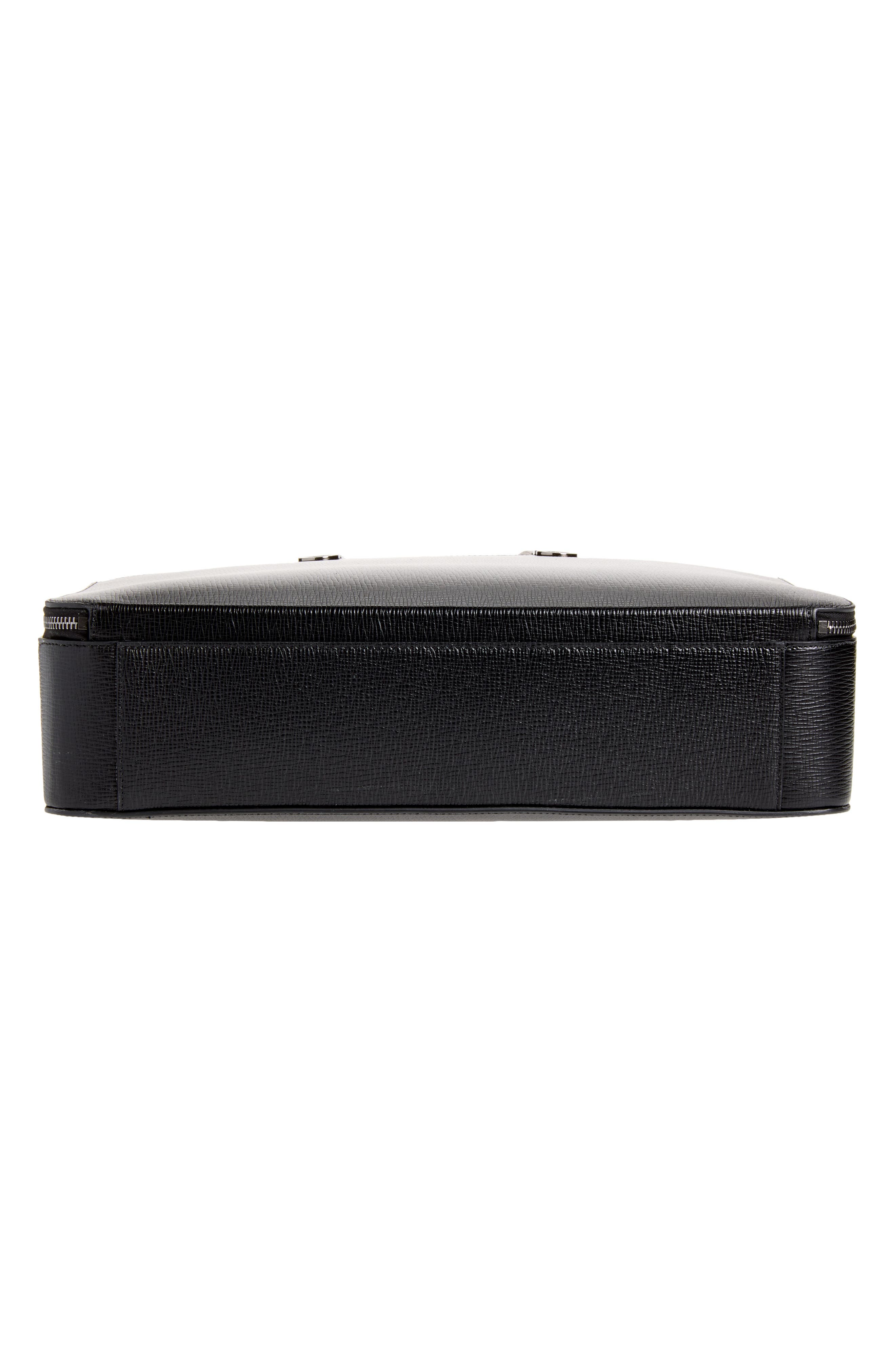 Trading Hammered Leather Briefcase, Alternate, color, NERO NERO NERO